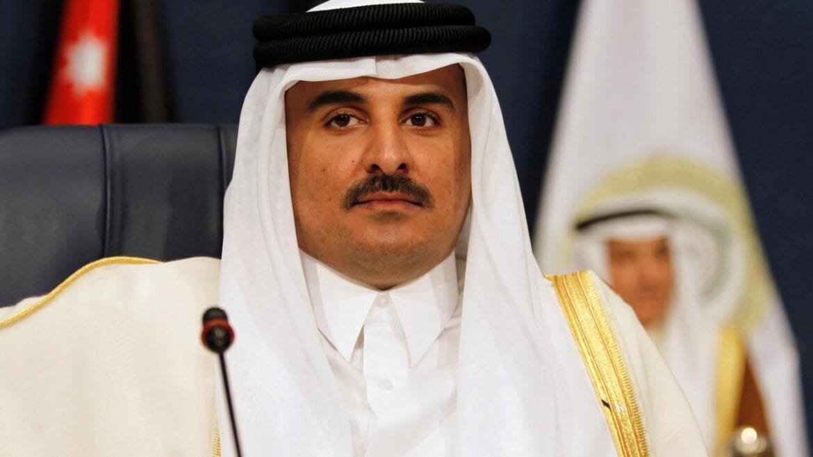 FILE PHOTO: Emir of Qatar Sheikh Tamim bin Hamad al-Thani attends the 25th Arab Summit in Kuwait City